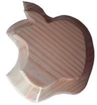 kit Tábua decorativa formato MAÇÃ 2 DECAMP5866 em pinus marfim