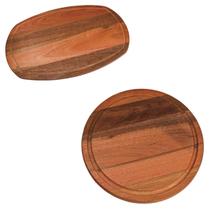 Kit Tábua oval canaleta Tábua redonda canaleta madeira pau