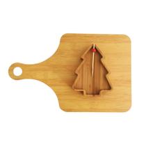 Kit Tábua Petisqueira de Madeira 34cm Com 3 Peças Árvore Natal Kit Tábua Petisqueira de Madeira 34cm Com 3 Peças Árvore Natal