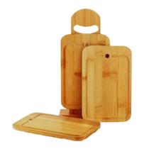 Kit Tábuas Bambu com Suporte 4 Peças.