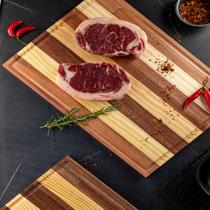 Kit Tabuas de Carnes Madeira Acabamento Natural 45 35cm
