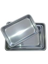 Kit Tabuleiro Reforçado Inox 4 Peças Kit Tabuleiro Reforçado Inox 4 Peças