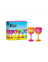 Kit Taça Brasfoot Gin Com 2 Taças 580ML-Um Brinde a Vida Kit Taça Brasfoot Gin Com 2 Taças 580ML-Um Brinde a Vida