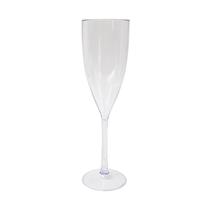 kit Taça Champanhe Espumante Acrílico 180ml Transparente Premium