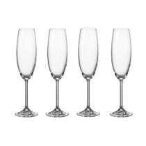Kit Taça de Cristal Espumante 220ml com 4 unidades - Bohemia