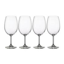 Kit Taça de Cristallin Bordeaux 590ml com 4 unidades - Bohemia Kit Taça de Cristallin Bordeaux 590ml com 4 unidades - Bohemia