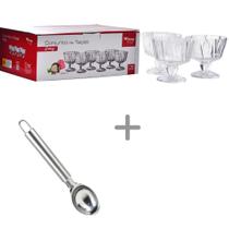 Kit taça de sobremesa galaxy 300ml 6pcs + colher de sorvete Kit taça de sobremesa galaxy 300ml 6pcs + colher de sorvete