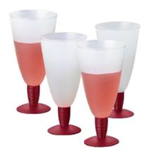 Kit Taça Longa Murano 500ml Marsala 4 peças Tupperware
