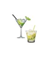 Kit Taca Martini e Copo Caipirinha - Materiais Buffet