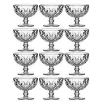 Kit Taças Sobremesas 335ML Modelo Vidro Diamante - 12 Unidades Kit Taças Sobremesas 335ML Modelo Vidro Diamante - 12 Unidades