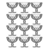 Kit Taças Sobremesas 335ML Modelo Vidro Diamante - 12 Unidades Kit Taças Sobremesas 335ML Modelo Vidro Diamante - 12 Unidades