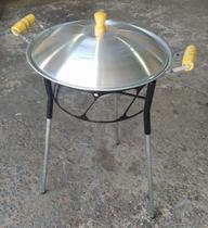 Kit Tacho Aço Carbono Picanha Carnes Multiuso Bifeteira Camping Pesca Kit Tacho Aço Carbono Picanha Carnes Multiuso Bifeteira Camping Pesca