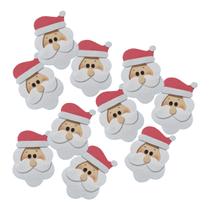Kit Tags Apliques 10 unidades Papai Noel Natal Kit Tags Apliques 10 unidades Papai Noel Natal