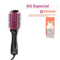 Kit Taiff Easy 1200W 127V Rosa Escova Secadora K.Pro Profissional Régener Ampola (2 produtos)