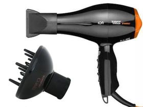 Kit taiff - secador cabelo prof. titanium colors ion laranja 2100w 220v - difusor de ar curves
