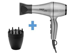 Kit taiff - secador cabelo profissional style pro 2000w prata 220v + difusor novo smart