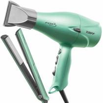 Kit Taiff Secador Fox Green 2200W 110v +Prancha Green Bivolt