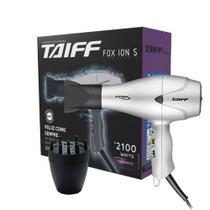 Kit taiff - secador profissional fox ion s prata 2100w 220v + difusor de ar smart