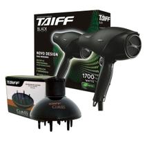 Kit taiff secador profissional new black 1900w - 127v + prancha alisadora ceramica 180c - bivolt Kit taiff secador profissional new black 1900w - 127v + prancha alisadora ceramica 180c - bivolt