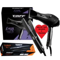 Kit taiff, secador taiff easy 1700w voltagem 110v e prancha taiff ceramica 180c bivolt.com garantia e nf