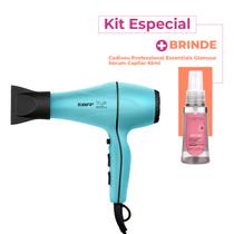 Kit Taiff Style 2000W 220V Azul Tiffany Secador Cadiveu Essentials Glamour Sérum (2 produtos)