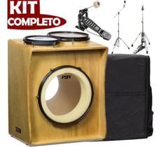 Kit Tajon Fsa Bumbo 14 Caixa 8 Tom 10 Com Capa + Acessórios