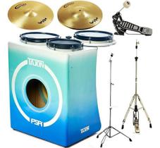 Kit Tajon Fsa Profissional Master Bumbo 14 Caixa 8 Tom 10 Bk