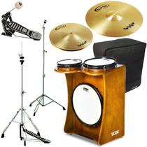 Kit Tajon FSA Standard TAJ15 Cerejeira Bumbo 14" Tom 10" Caixa 8"