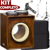 Kit Tajon Fsa Taj15 Completo Bumbo 14 Caixa 8 Tom 10 C/ Capa