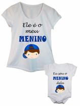 Kit Tal Mãe Tal Filho Camiseta e Body de Bebê Ele é o Meu Menino Kit Tal Mãe Tal Filho Camiseta e Body de Bebê Ele é o Meu Menino