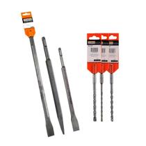 Kit Talhadeiras, Brocas e Ponteira SDS Plus 6 peças Starfer