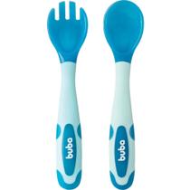 Kit Talher Flexível e Termossensível Azul Buba Kit Talher Flexível e Termossensível Azul Buba
