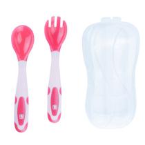 Kit Talher Garfo Colher Introdução Alimentar Refeição Termossensível Com Estojo - Pimpolho Baby Kit Talher Garfo Colher Introdução Alimentar Refeição Termossensível Com Estojo - Pimpolho Baby