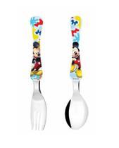 Kit Talher Infantil 1 Faca E 1 Garfo Mickey