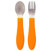 Kit talher infantil BubaZoo Leãozinho laranja Buba Kit talher infantil BubaZoo Leãozinho laranja Buba