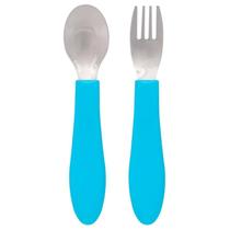 Kit talher infantil BubaZoo Pandinha azul Buba Kit talher infantil BubaZoo Pandinha azul Buba