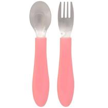 Kit talher infantil BubaZoo Unicórnio rosa Buba Kit talher infantil BubaZoo Unicórnio rosa Buba