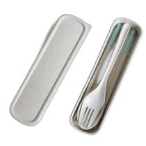 Kit Talher Infantil Com 3 Pçs - Colher, Garfo E Hashi - Ecol