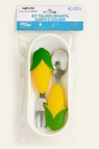 Kit Talher Infantil Garfo e Colher - modelos variados 1UN - Kilin Kichen Kit Talher Infantil Garfo e Colher - modelos variados 1UN - Kilin Kichen