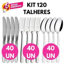Kit Talher Inox Com Garfo Mesa Faca Refeição Colher Sopa Mesa Jantar Refeição Dia a Dia Restaurante