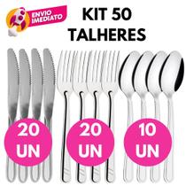 Kit Talher Inox Garfo Mesa Faca Refeição Colher Sopa Mesa Jantar Refeição Dia a Dia Restaurante Cozi Kit Talher Inox Garfo Mesa Faca Refeição Colher Sopa Mesa Jantar Refeição Dia a Dia Restaurante Cozi