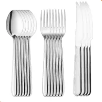Kit Talheres 18 Peças Inox Premium Jantar Almoço Restaurante