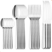 Kit Talheres 24 Peças Inox Premium Jantar Almoço Restaurante