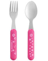 Kit Talheres Aço Inox Hot & Cold Rosa - Fisher Price - Fisher-Price Kit Talheres Aço Inox Hot & Cold Rosa - Fisher Price - Fisher-Price