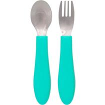 Kit talheres colher e garfo inox buba zoo verde - buba Kit talheres colher e garfo inox buba zoo verde - buba
