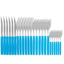 Kit Talheres Com Organizador Aço Inox 24 Talheres Restaurante Buffet Kit Talheres Com Organizador Aço Inox 24 Talheres Restaurante Buffet