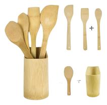 Kit Talheres De Bambu 4 Peças - ART HOUSE Kit Talheres De Bambu 4 Peças - ART HOUSE