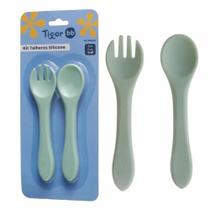 Kit Talheres de Silicone Tigor BB - Pacific