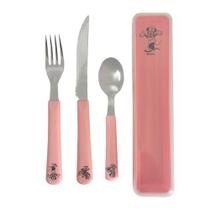 Kit Talheres Disney Com Estojo Garfo Faca Colher Refeição - Simonaggio