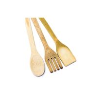 Kit Talheres em Bambu Utensílios Cozinha